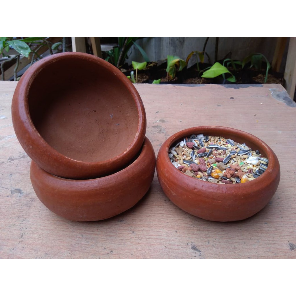 tempat makan hamster pot kaktus lengkung gerabah tempat makan hamster pot kaktus lengkung gerabah