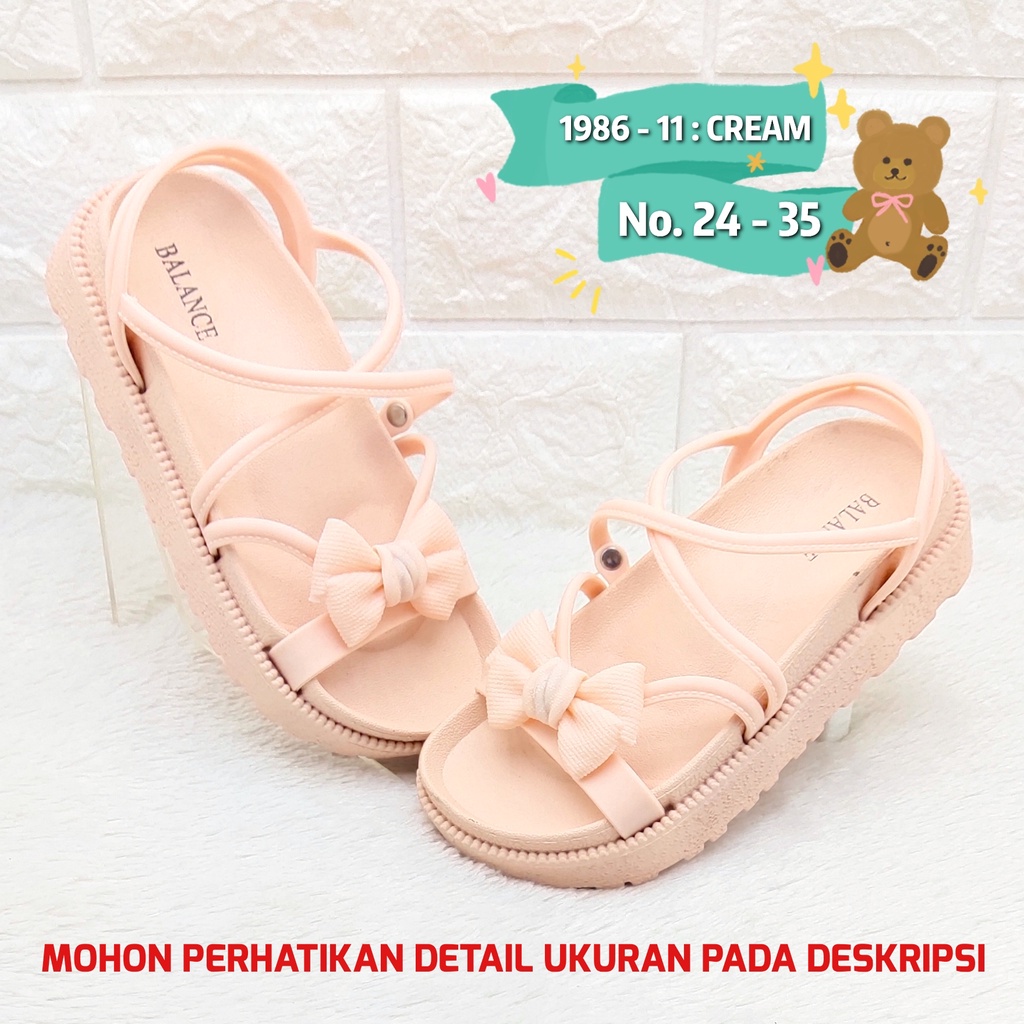 Sandal korea anak cewek 1986 11 BALANCE Sendal kekinian import anak perempuan SDLSA