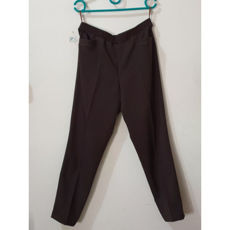 CELANA KERJA WANITA COKLAT TUA