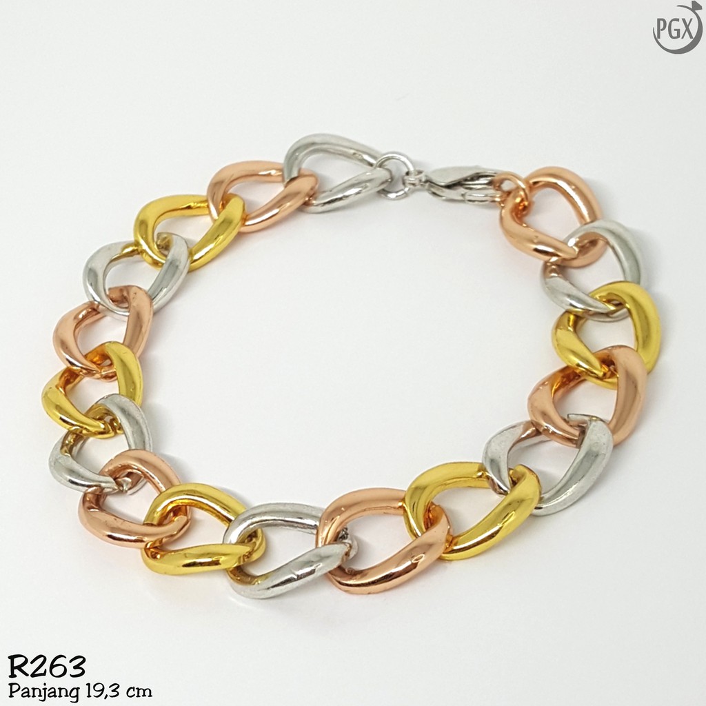 PGX Gelang Tangan Xuping Wanita Perhiasan Lapis Emas Aksesoris Fashion Premium - R106