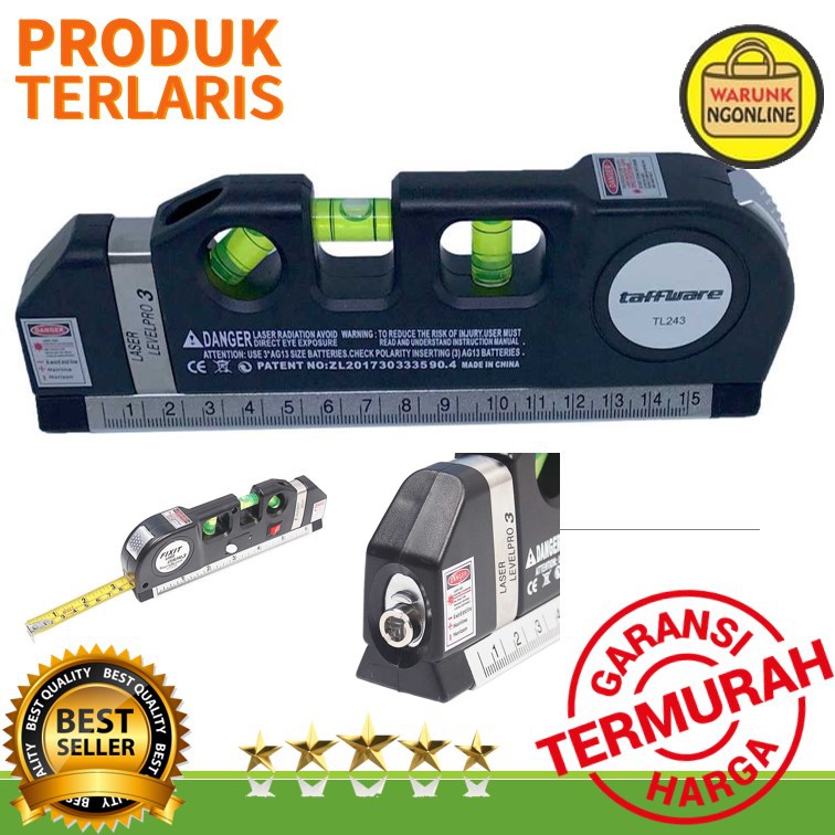 

Penggaris Laser Horizontal 250CM + Waterpass