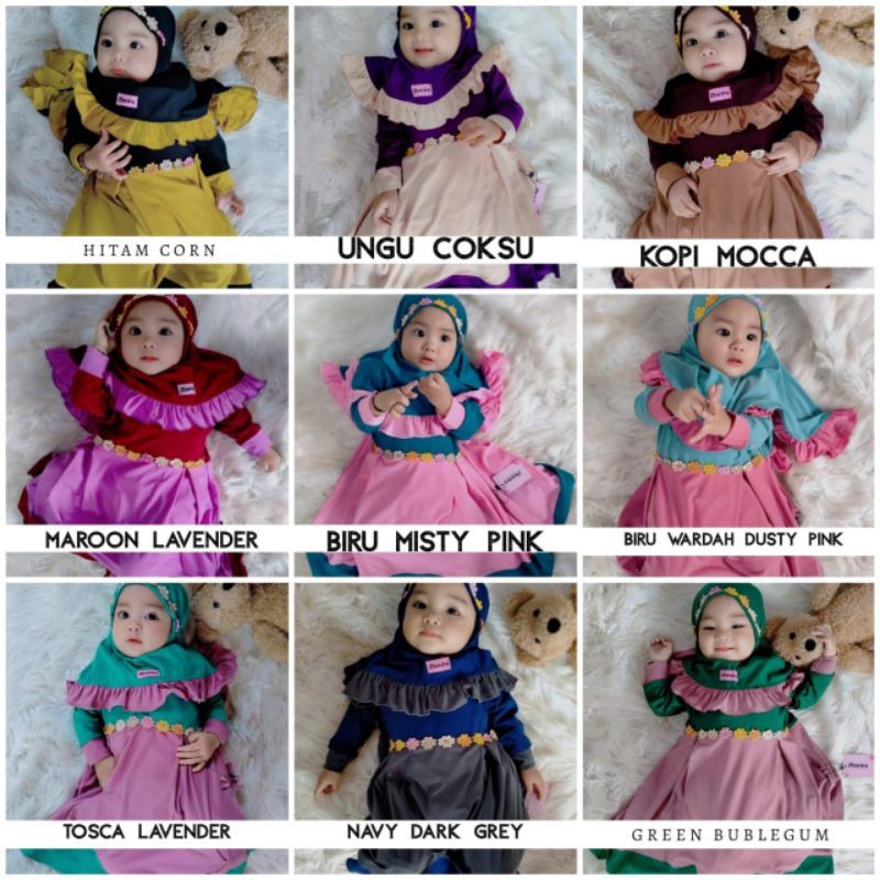 Gamis Baju Bayi Anak Daisy Zhavira