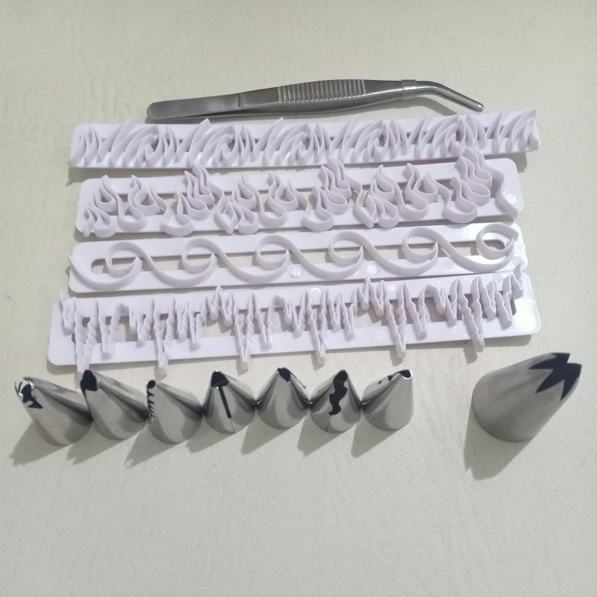 7pcs Spuit Piping Icing Untuk Dekorasi Kue / Cupcake