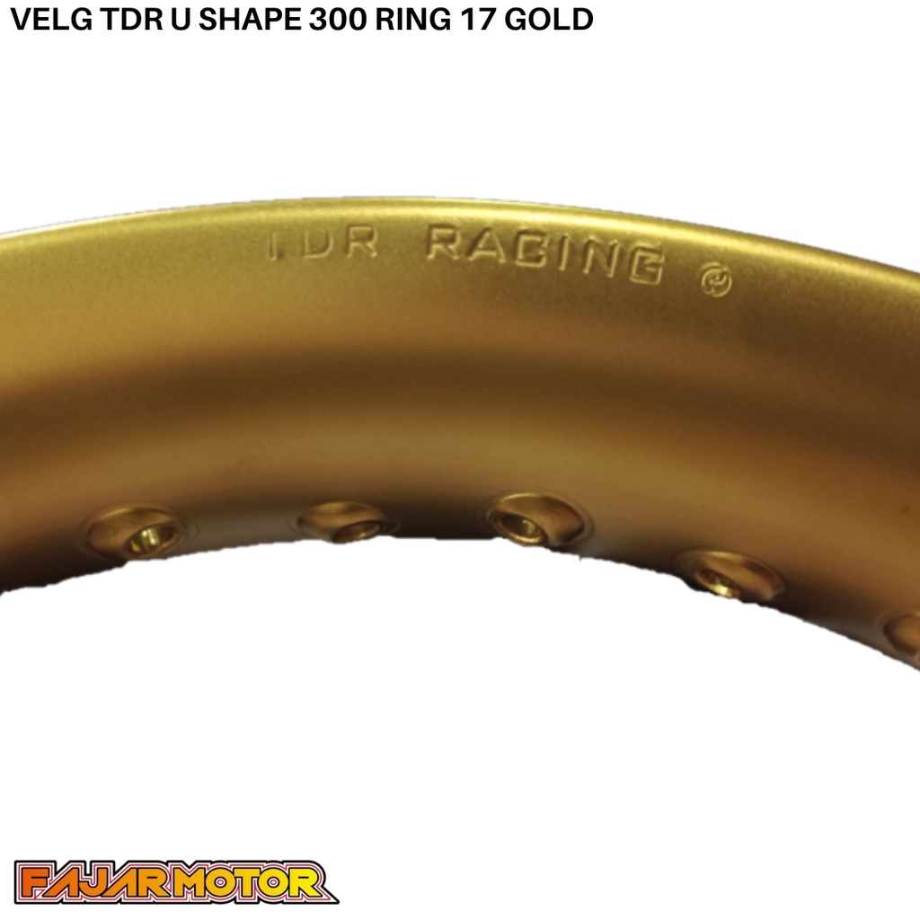 OBRAL VELG TDR U SHAPE 300 350 RING 17 GOLD BLACK SILVER