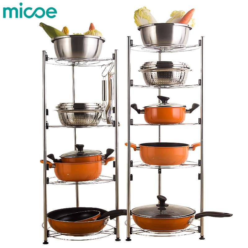 Micoe Rak Peralatan Dapur Bertingkat Rak Penyimpanan Panci Micoe Rak Peralatan Dapur Bertingkat Rak Penyimpanan Panci