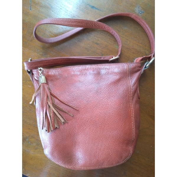 sling kulit asli itsbag preloved