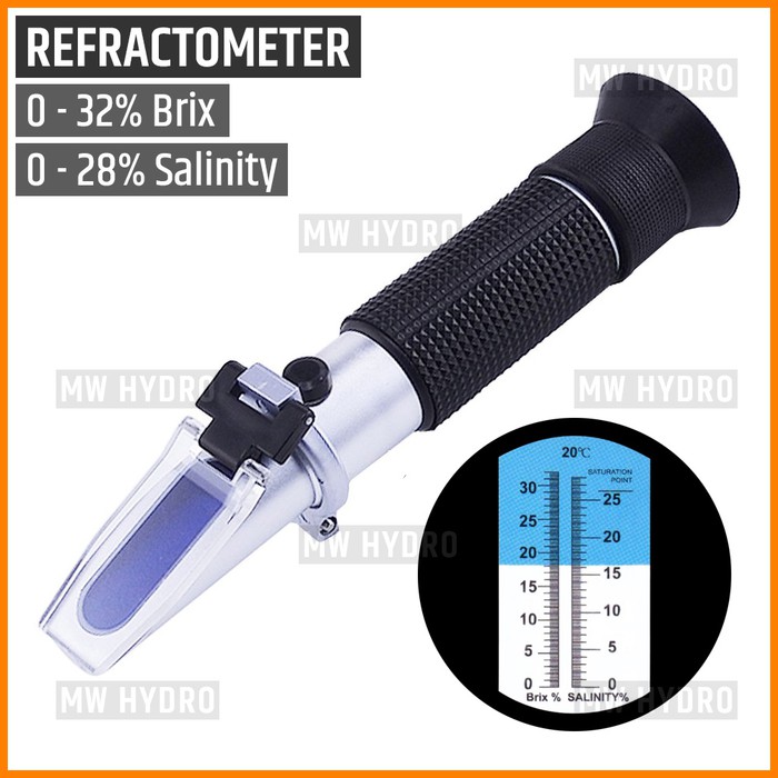 Combo Refractometer Brix &amp; Salinity / Ukur Gula &amp; Garam