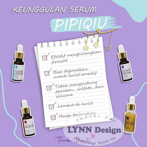 [BPOM] Pipiqiu Serum 20 ML Peeling Solution AHA BHA PHA/Gold Serum/Hyaluronic Serum_Cerianti