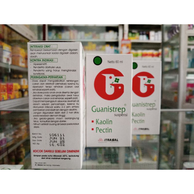 GUANISTREP SUSPENSI 60ML | OBAT DIARE - ED 10/2026