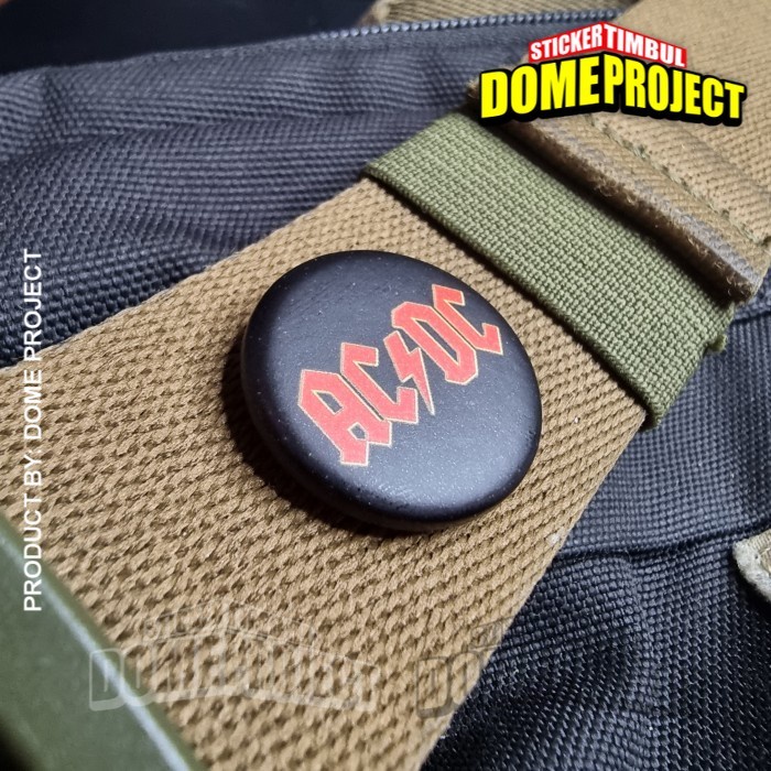 ACDC BAND PIN PENITI 25MM BUTTON PIN AKSESORIS TAS PRIA