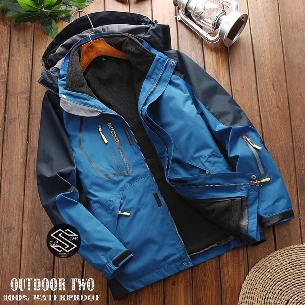 JAKET HOODIE OUTDOOR 100% WATERPROOF SENSOR / JAKET GUNUNG PRIA WANITA TASLAN JN / JAKET PARASUT PRIA ANTI AIR