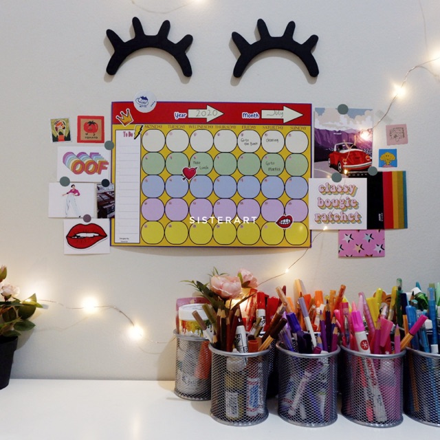 

WALL PLANNER BY SISTERART MEMO CATATAN KALENDAR DINDING