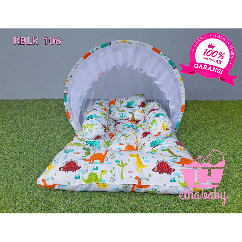 Kasur Baby Lipat Kelambu Set Motif Karakter Murah | Produk Perlengkapan Tempat Tidur Bayi Baru Lahir