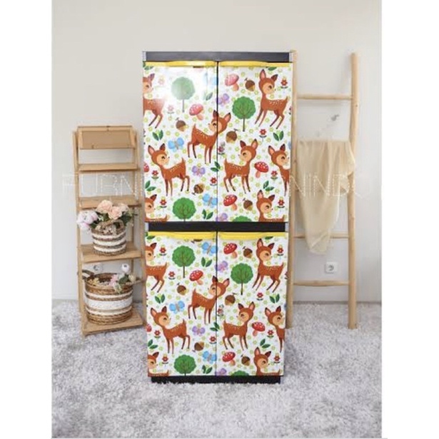 LEMARI PLASTIK LEMARI PAKAIAN MIAMI ORLANDO SUSUN 4