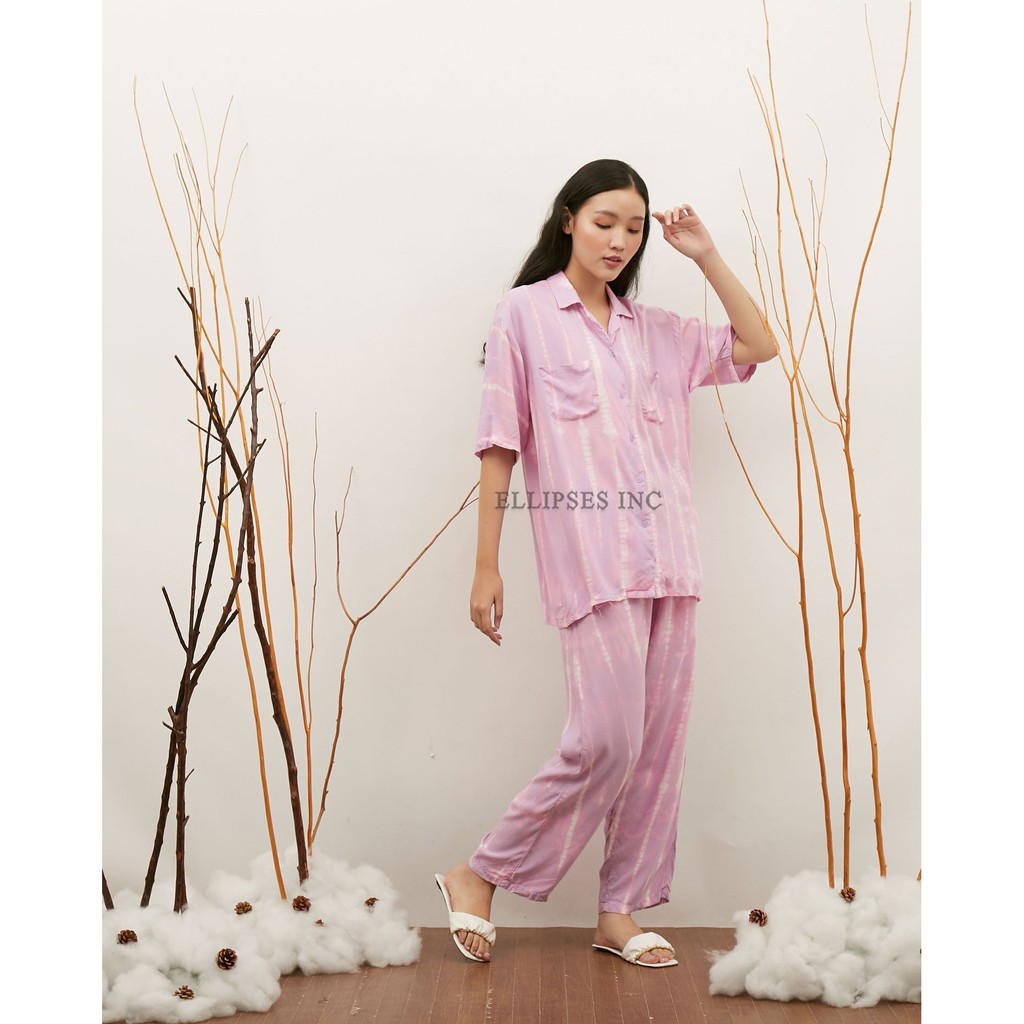 ELLIPSESINC Piyama Tie Dye Shibori / Set Piyama Tie Dye Lengan Pendek & Panjang