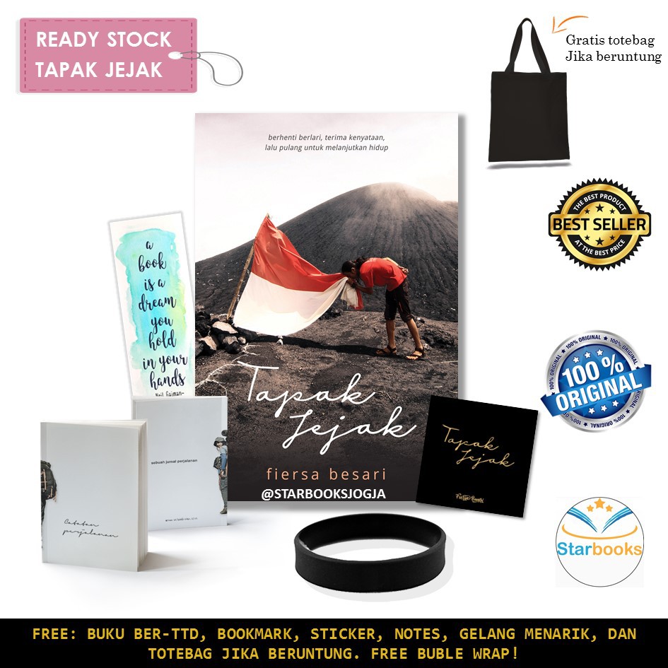 SIAP KIRIM!! PAKET 1 TAPAK JEJAK TTD FIERSA BESARI MEDIA