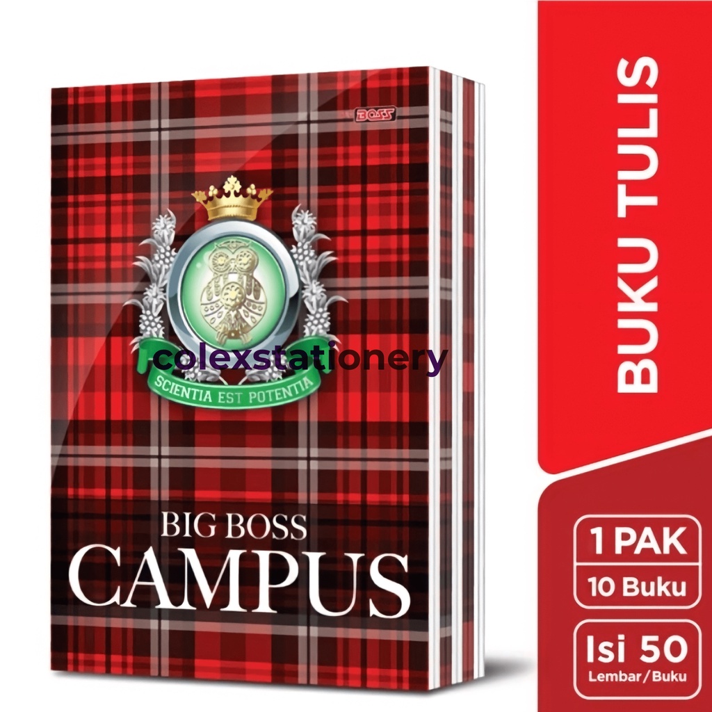 

Buku Tulis Sekolah Bergaris Panjang Bigboss Isi 50 Lembar 10 Buku Campus Version