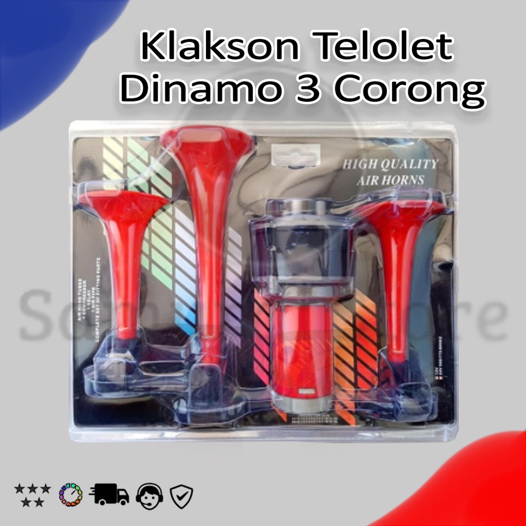 Klakson Terompet Telolet Dinamo 3 Corong