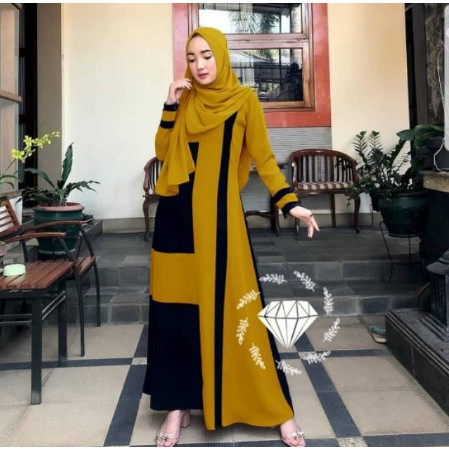 Modis Gaul Terkini Modern Elegan/ GAMIS GRACELLA BY ERIC SUMMER| BUSANA MUSLIM SYAR'I