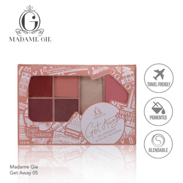 Madame Gie Getaway Make Up Kit - MakeUp Face Pallete