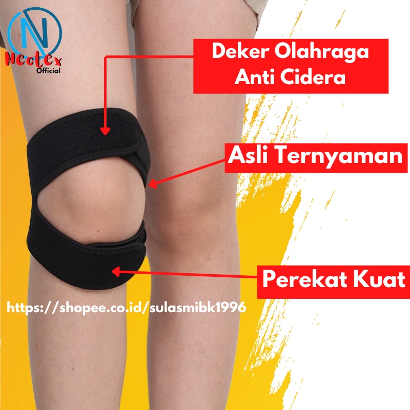 Deker Pelindung Lutut Olahraga gym Dekker Pengaman Cidera Lutut Pattela Knee Support brance