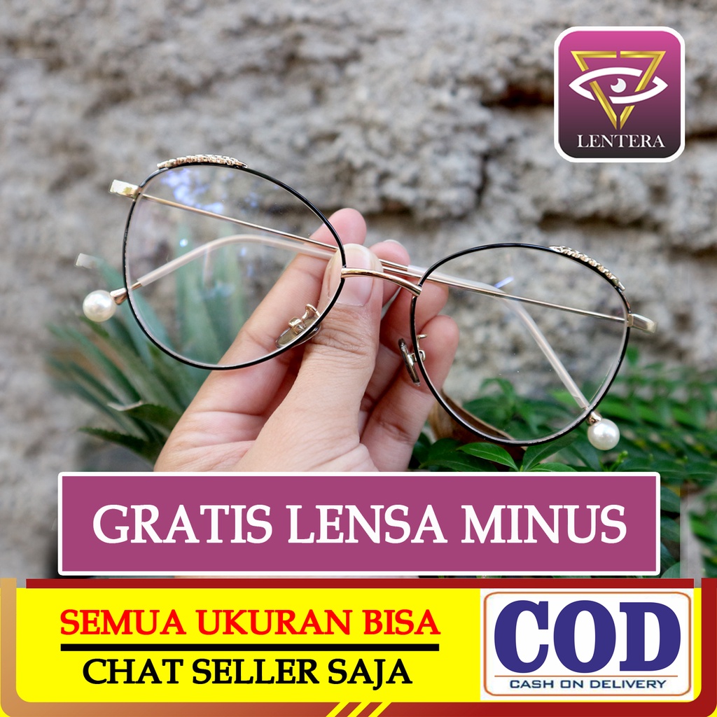 ❤LENTERA❤- LT047 - Kaca mata Minus Wanita Terbaru Asli Optik