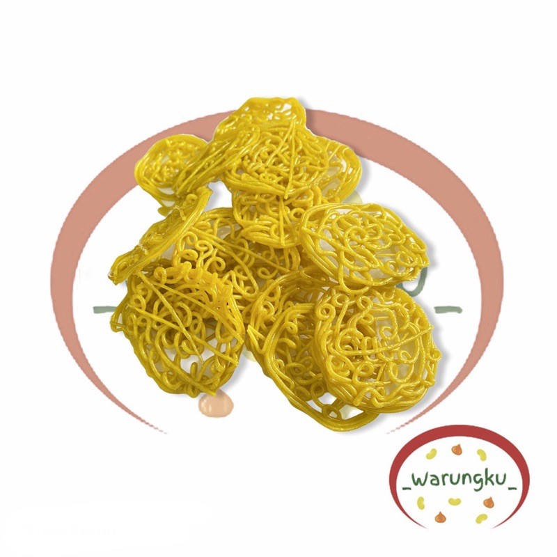 GROSIR 3 Kg Kerupuk Mie Kecil Besar Jumbo Kuning