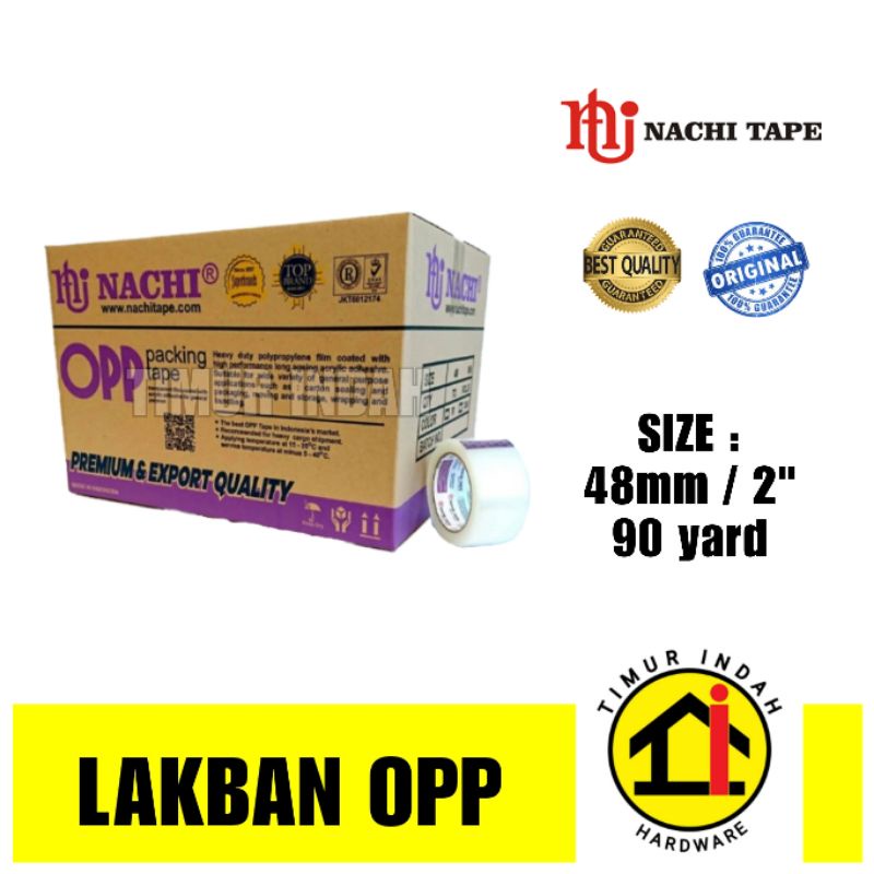 

Lakban nachi 2 inch x 100 yard ( Asli )