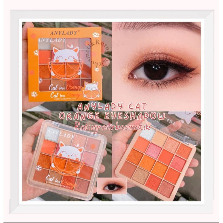 PROMO!!!EYESHADOW PALETTE CAT LOVE ORANGE ANYLADY NO.833B/ICE CREAM NO.832