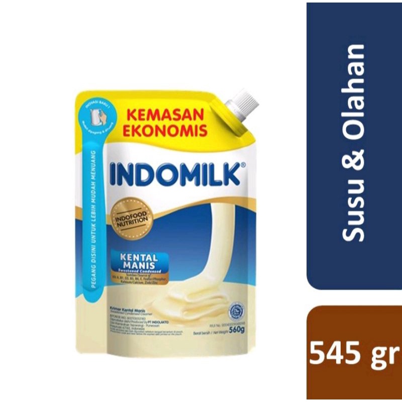 

Indomilk Susu Kental manis putih pouch 545gr