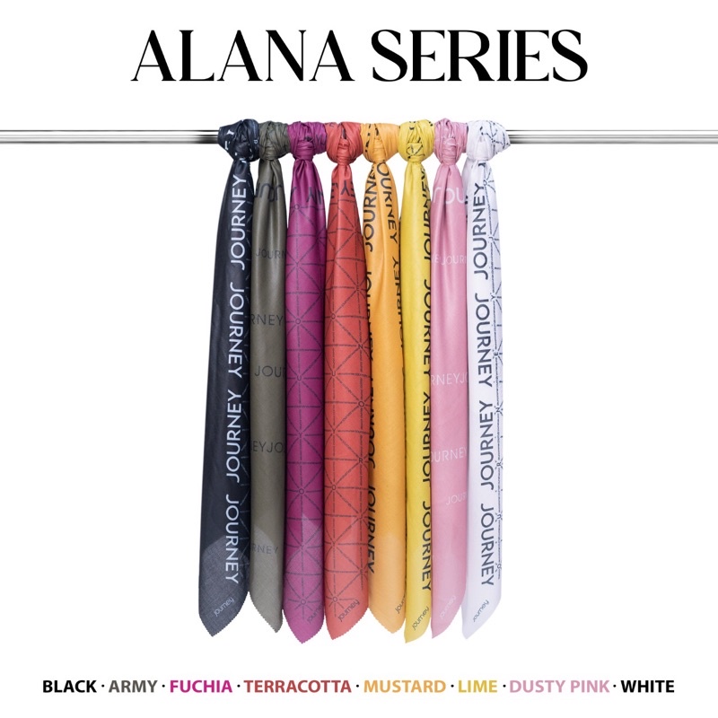 Regular Hijab by Journey Scarves / Alana Series / Hijab segi empat voal