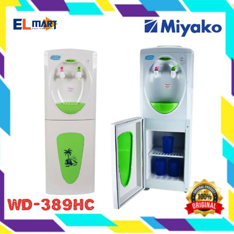 Miyako Dispenser Berdiri Panas- Dingin WD 389HC - 389 HC hot n cool dispenser WD389HC