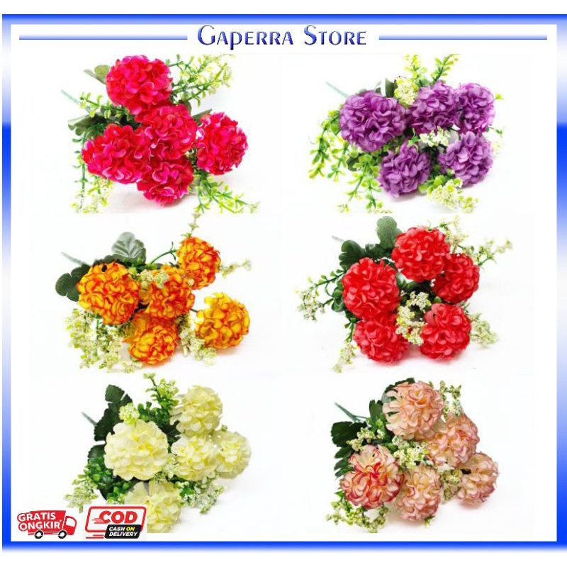 BUNGA ARTIFICIAL TANAMAN  DEKORASI BACKDROP / BUNGA HIAS