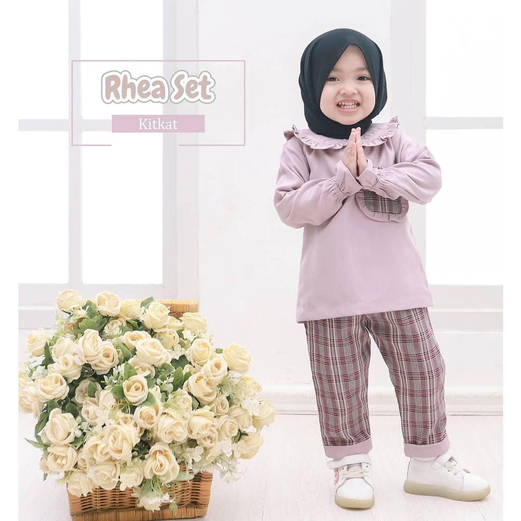 RHEA SET KIDS BL 6 - 8 TAHUN BAHAN MANGGO CARPE MIX KATUN KOTAK DAPAT ATASAN + CELANA  BAJU ANAK TERBAUR MODEL SIMPLE ,  NYAMAN DI PAKAI BAHAN BAGUS ADEM DAN KUALITAS  BAGUS HARGA MURAH DAN TERJANGKAU BAJU  SETELAN KIDS 2022