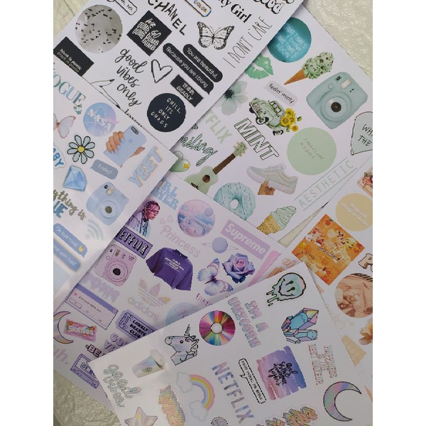 

STICKER CUSTOM, STICKER AESTHETIC, STICKER HP, STICKER LAPTOP, NOTEBOOK, STICKER MURAH