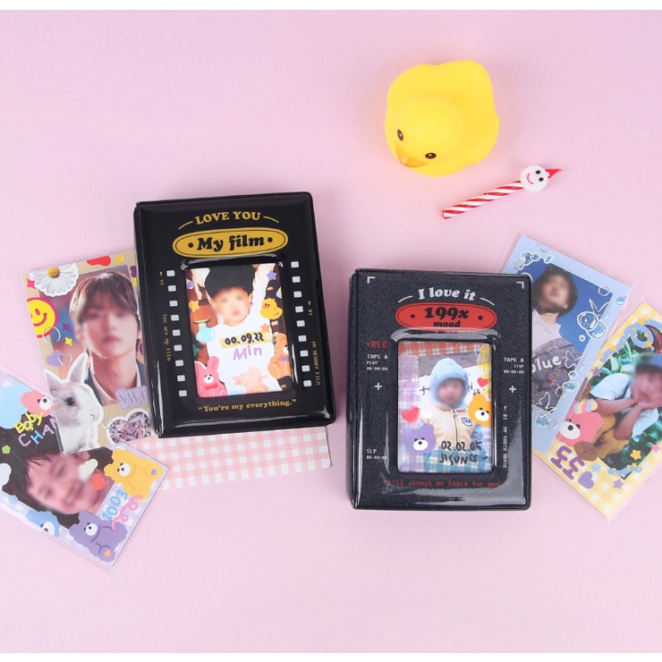 Album Foto 3inch Gaya Hollywood 40slot Mini Photocard Film Star Film Photo Card Collection Book