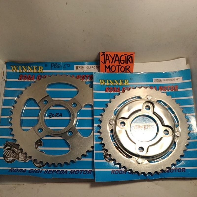 Gear Belakang GL Pro CDI Neotech 46T 50T 428 Gigi Tarik 428-46T 428-50T Rantai Roda Chain Kit Chaink