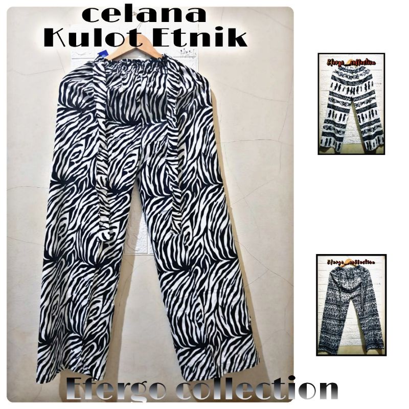 celana kulot tidur terbaru/celana kulot katon / celana kulot motif hitam putih / celana kulot pria w