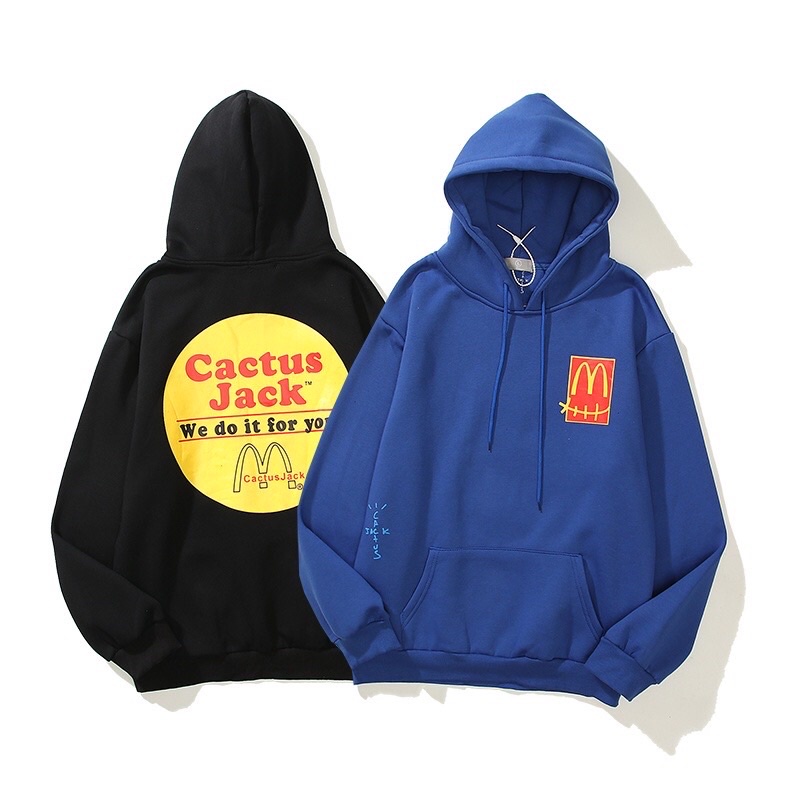 Cactus Jack Travis Scott Hoodie jakcet McDonald’s suga streetstyle hypebeast baju suga mcd