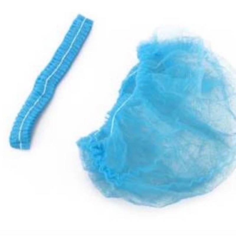 HairNet Penutup Kepala Rambut Head Mob Surgical Shower Nurse Cap Putih Sekali Pakai isi 100 pcs