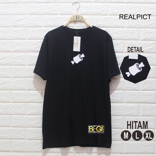  Kaos  Meat Hitam Casual Standart Distro  High  Quality  Bahan 