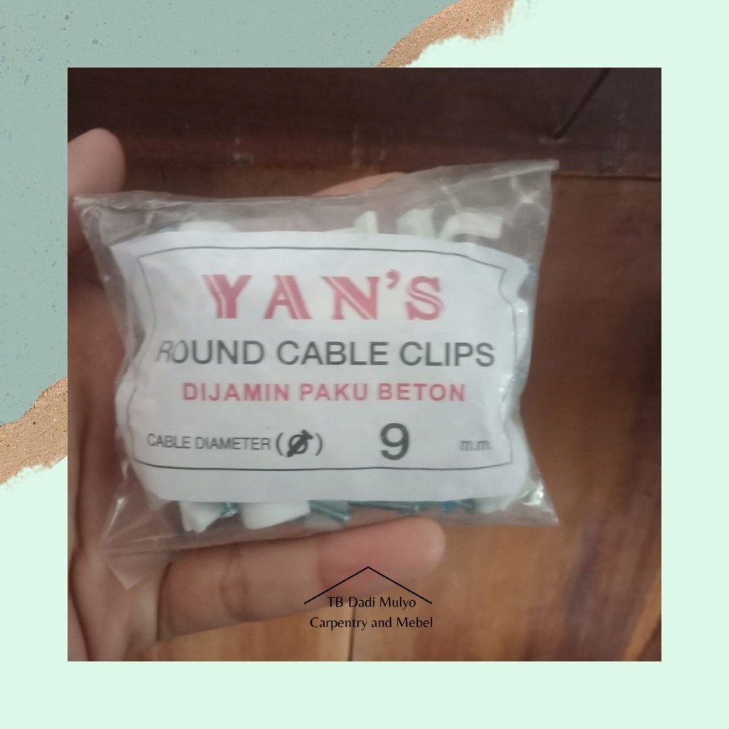 Klem Kabel No 9 Paku Beton Merk Yans / Klem Kabel / Paku Beton Kabel No 9