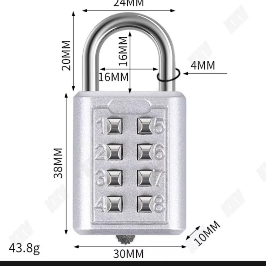 Gembok mini gembok angka gembok pin gombek koper gembok rumah
