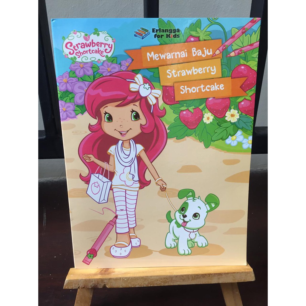 Mewarnai Baju Strawberry Shortcake Shopee Indonesia