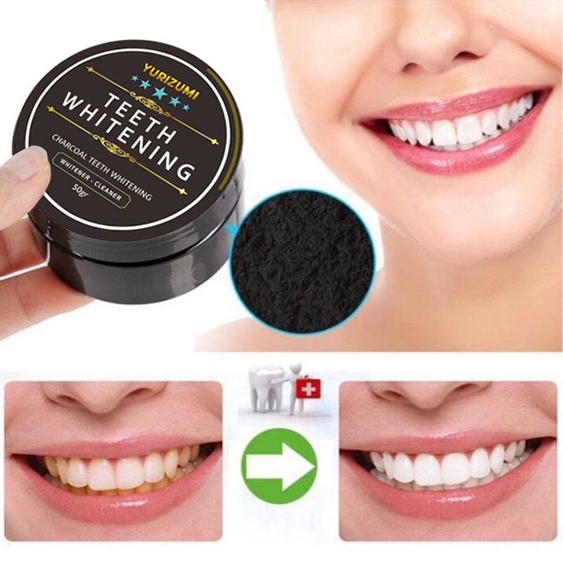 DBI - Pemutih Gigi Kuning Alami Instant Permanen Teeth Whitening Powder By Yurizumi Original 100% ( BISA COD )