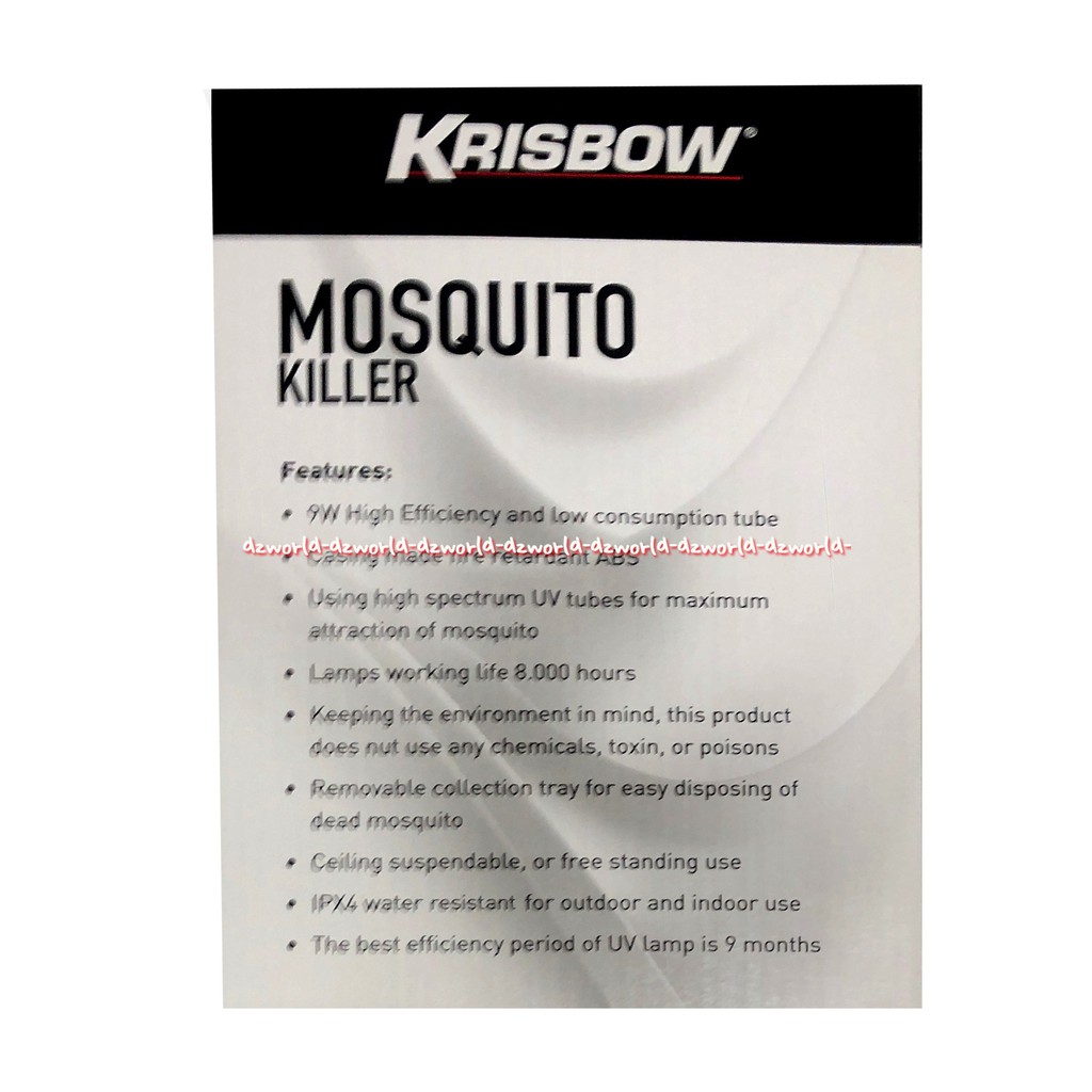 Krisbow Mosquito Killer Outdor Perangkap Nyamuk Luar Ruangan Dengan Daya 9 Watt