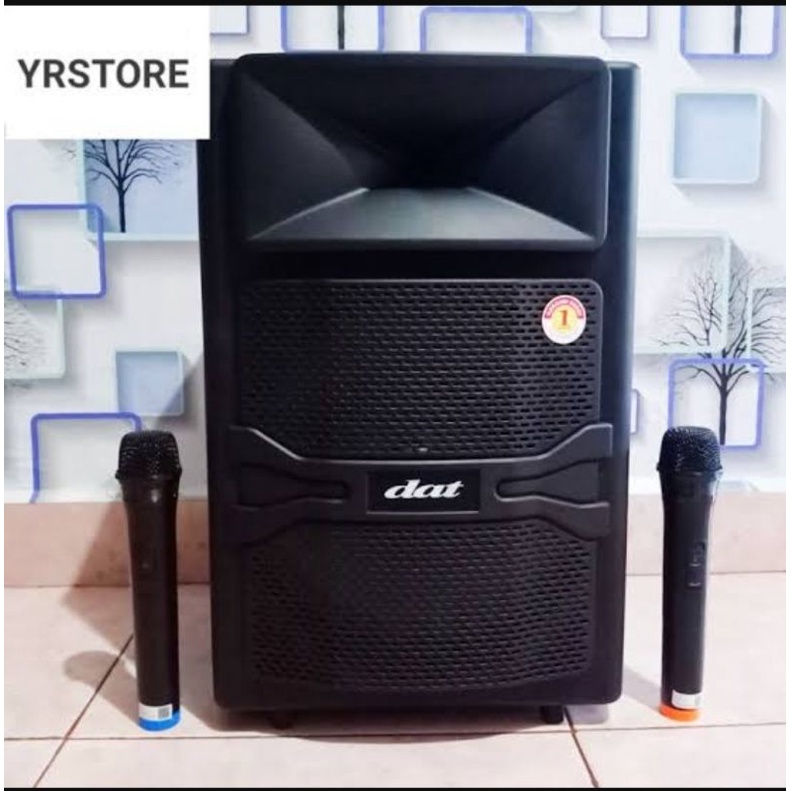 SPEAKER BLUETOOTH WIRELESS DAT 12 INCH 2 MIC DT 1210 FT