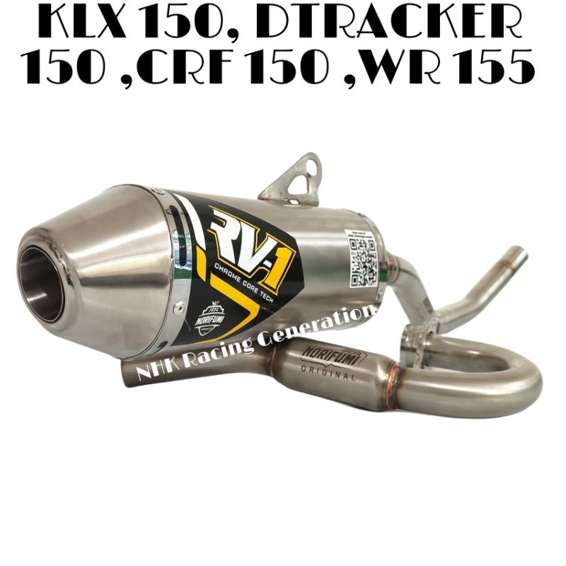 KNALPOT RV1 CRF 150 KNALPOT RV1 KLX KNALPOT  DTRACKER 150 WR 155 KENALPOT KLX SUPERMOTO  DAN ADVENTU