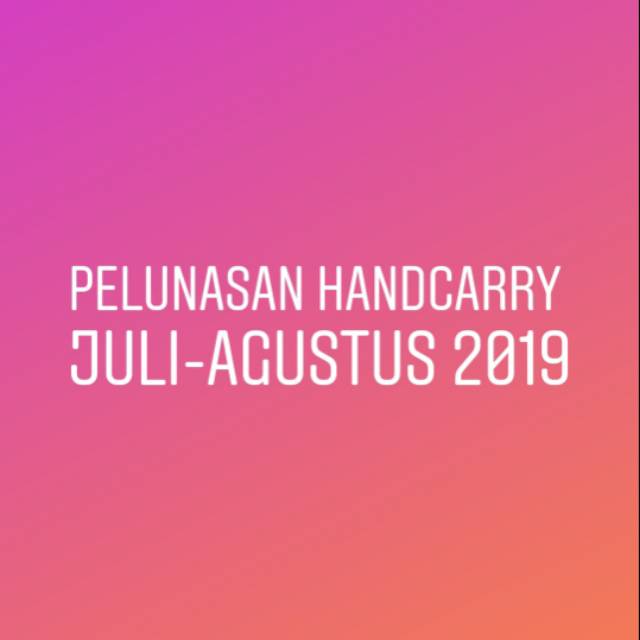 

HANDCARRY By @Saranghajakorea