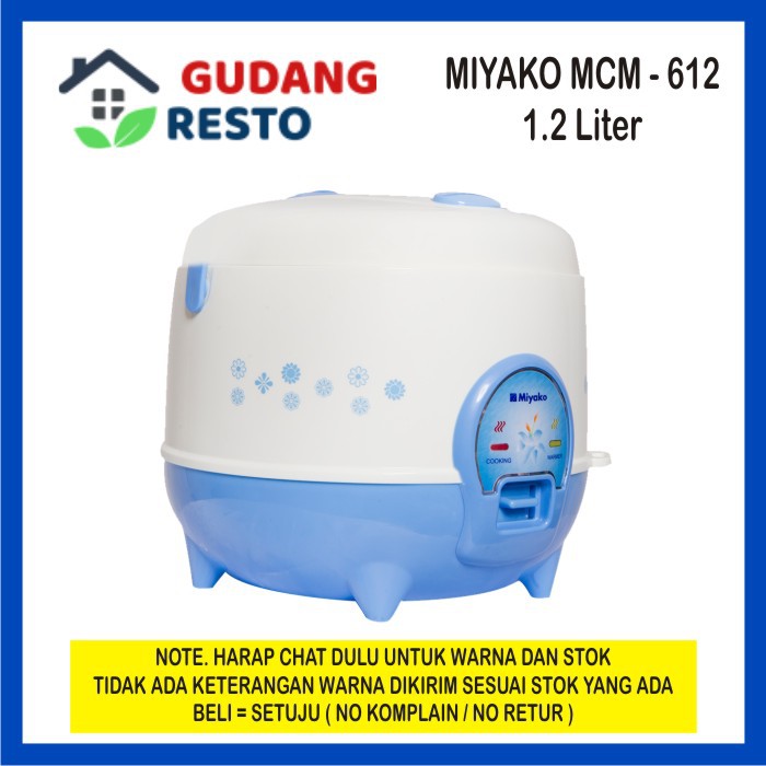 Miyako Magic com 1.2 L Rice cooker MCM612 / MCM-612 / MCM 612 3 in 1 ADA PENAMPUNG AIR